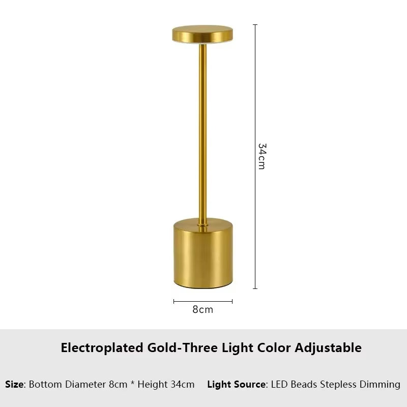Rechargeable LED Night Light Touch Table Lamp Writing Lamp Bedside Creative Ambient Lights Bar Outdoor Decoration Night Lighting